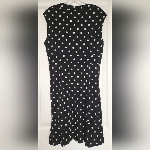 Cato Black/White Polka Dot Dress size XL - Picture 3 of 6